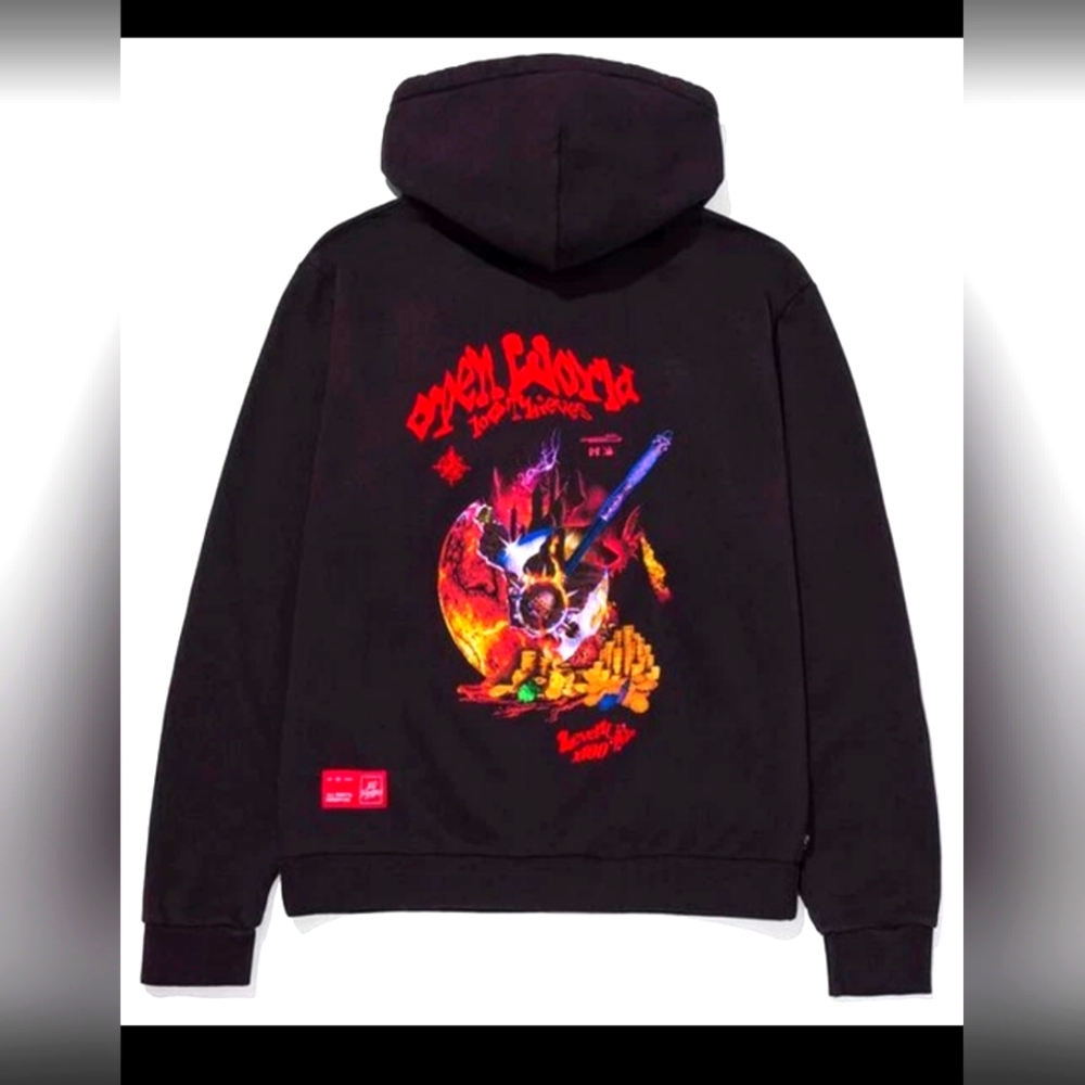 Black Graphic Hoodie